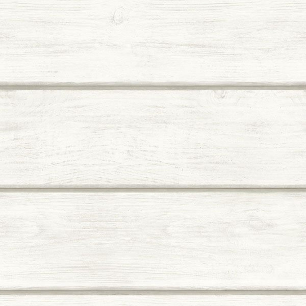 Wallpaper Cassidy White Shiplap Wood Planks